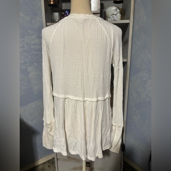🛍Bundle sale🛍Jane and Delancey white henley Long Sleeve Top small - Picture 7 of 10